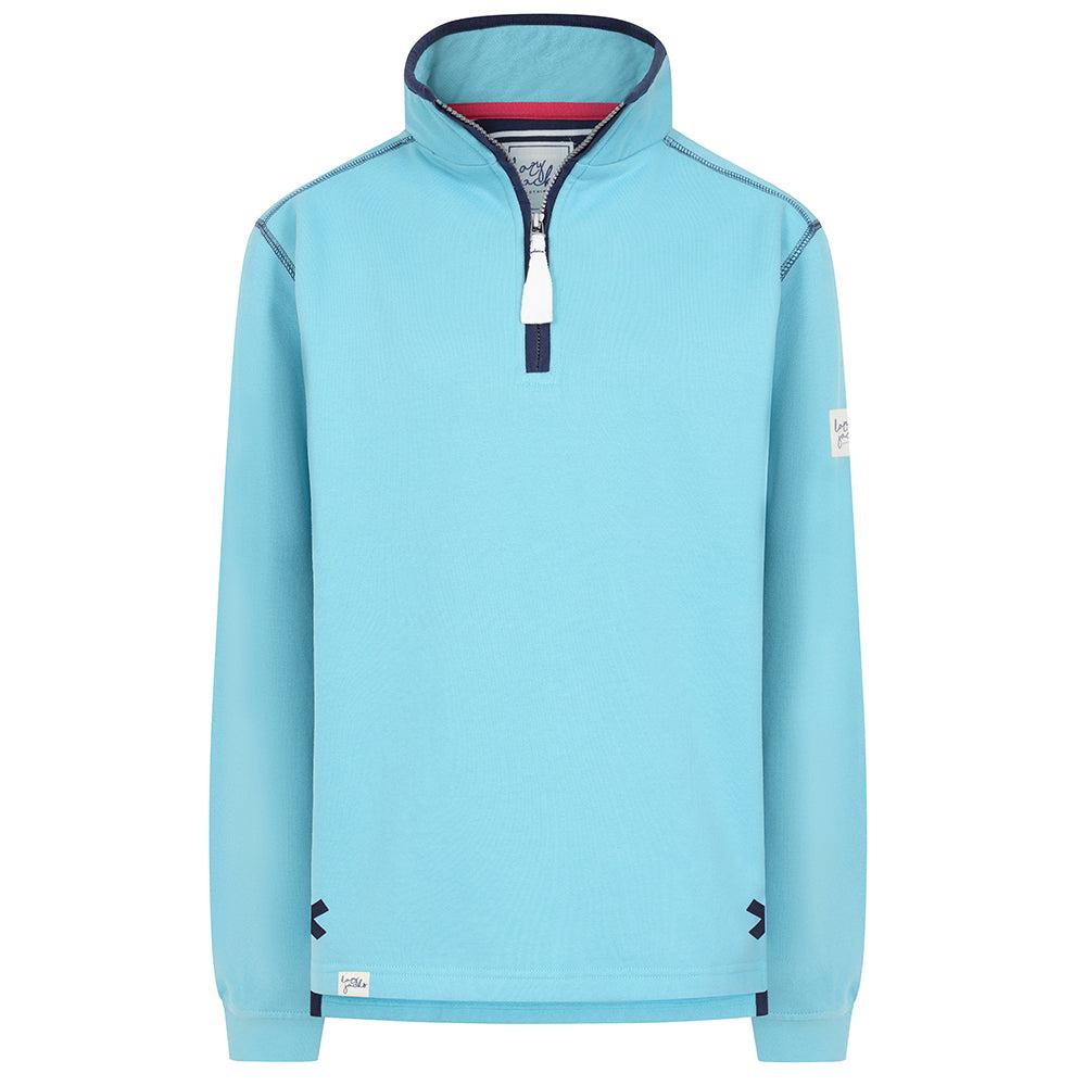 Spearmint - Back - Lazy Jacks Womens-Ladies Quarter Zip Sweatshirt