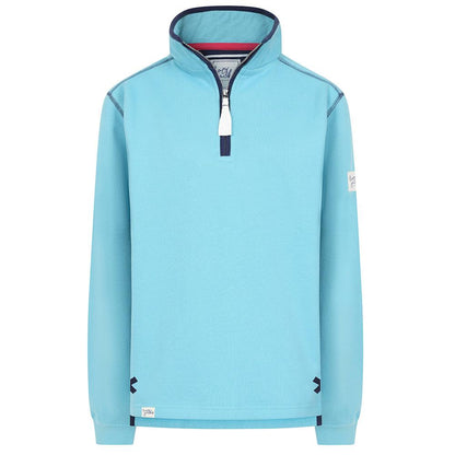 Spearmint - Back - Lazy Jacks Womens-Ladies Quarter Zip Sweatshirt