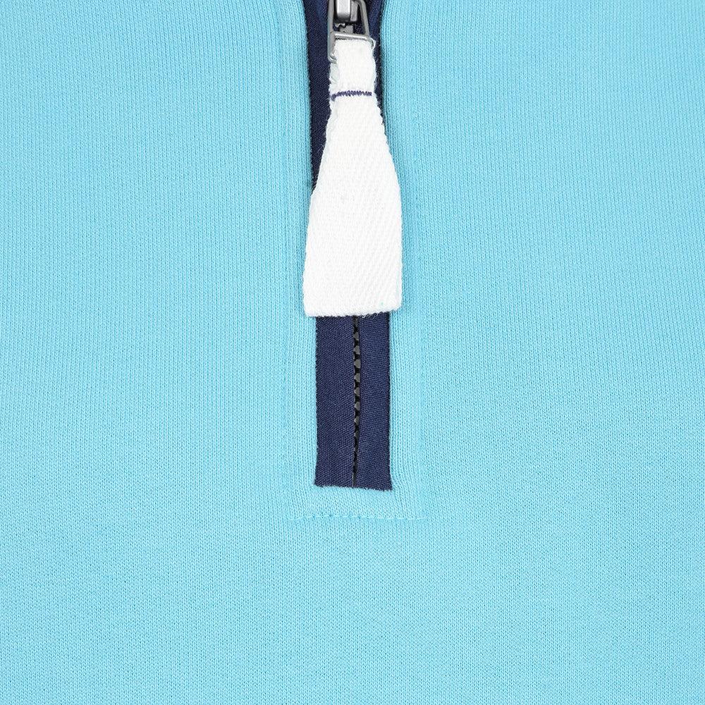 Spearmint - Side - Lazy Jacks Womens-Ladies Quarter Zip Sweatshirt