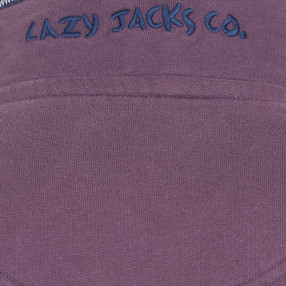 Grape - Pack Shot - Lazy Jacks Mens Quarter Zip Sweatshirt