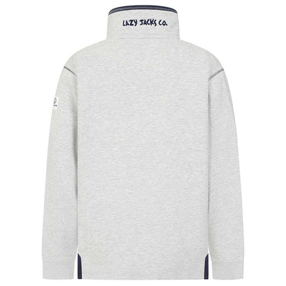 Grey Marl - Lifestyle - Lazy Jacks Mens Quarter Zip Sweatshirt