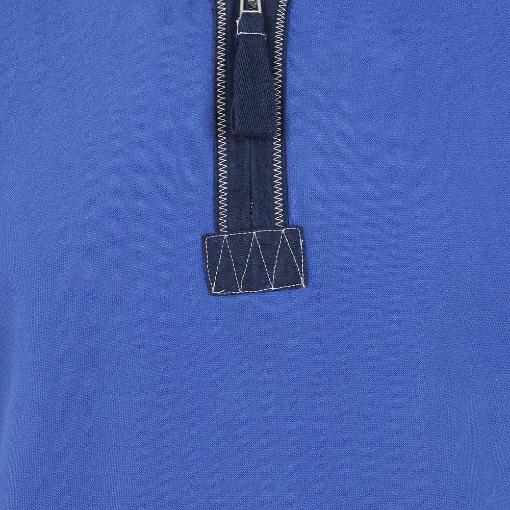 Royal Blue - Back - Lazy Jacks Mens Quarter Zip Sweatshirt