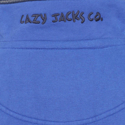 Royal Blue - Lifestyle - Lazy Jacks Mens Quarter Zip Sweatshirt