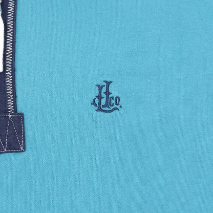 Teal - Lifestyle - Lazy Jacks Mens Quarter Zip Sweatshirt