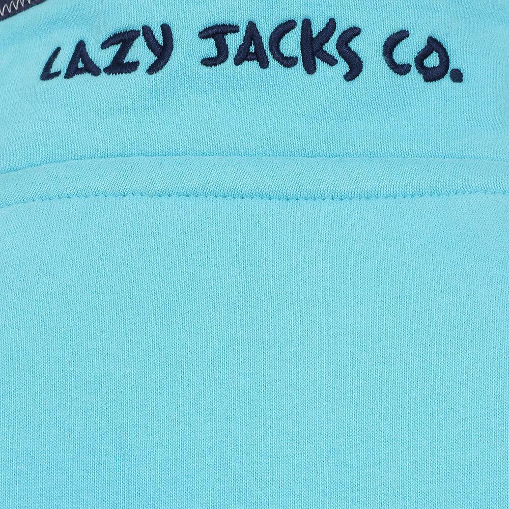 Turquoise - Lifestyle - Lazy Jacks Mens Quarter Zip Sweatshirt