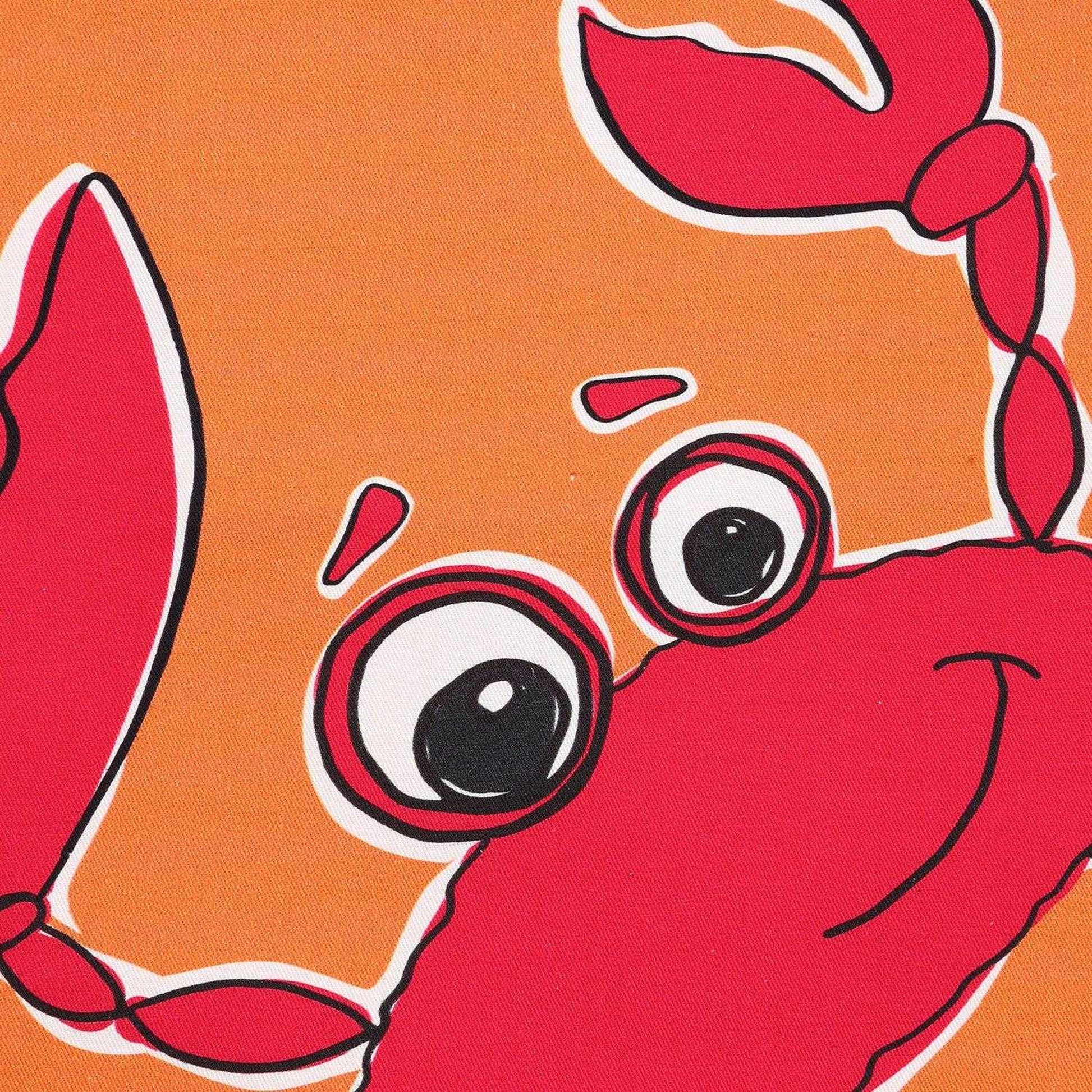 Orange - Side - Lazy Jacks Crab Tote Bag