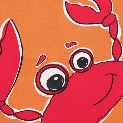 Orange - Side - Lazy Jacks Crab Tote Bag