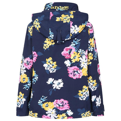 Navy-Pink-Yellow - Lifestyle - Lazy Jacks Womens-Ladies Floral Waterproof Jacket