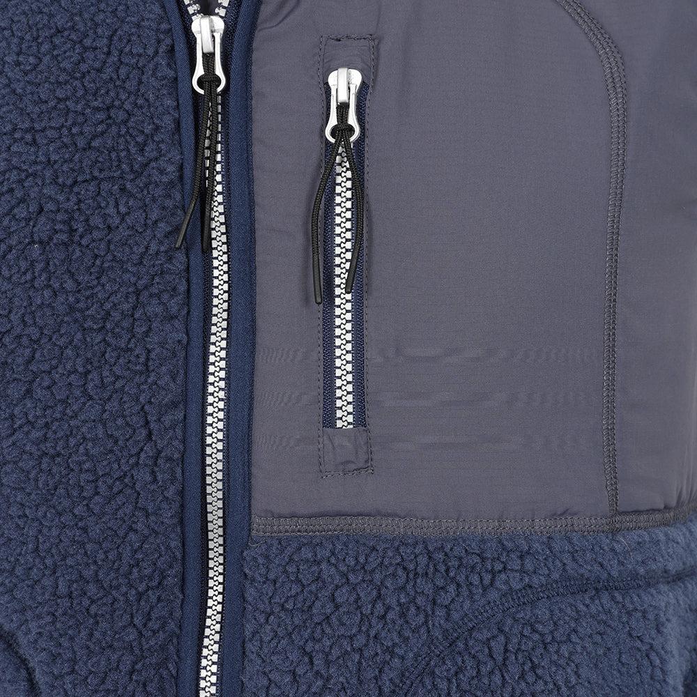 Marine - Back - Lazy Jacks Mens Sherpa Fleece Gilet