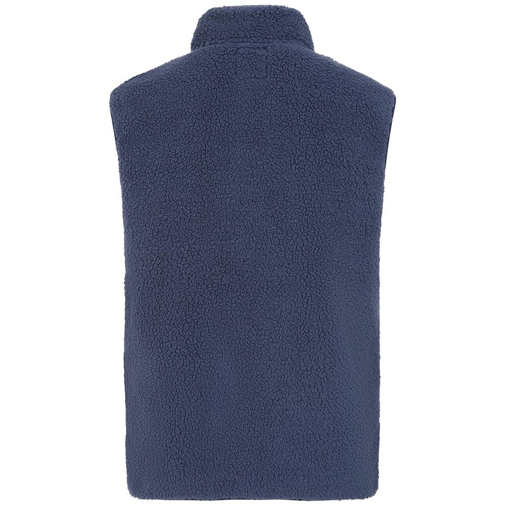 Marine - Side - Lazy Jacks Mens Sherpa Fleece Gilet