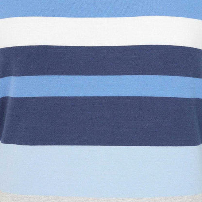 Winter Blue - Side - Lazy Jacks Womens-Ladies Multi Stripe Breton Top