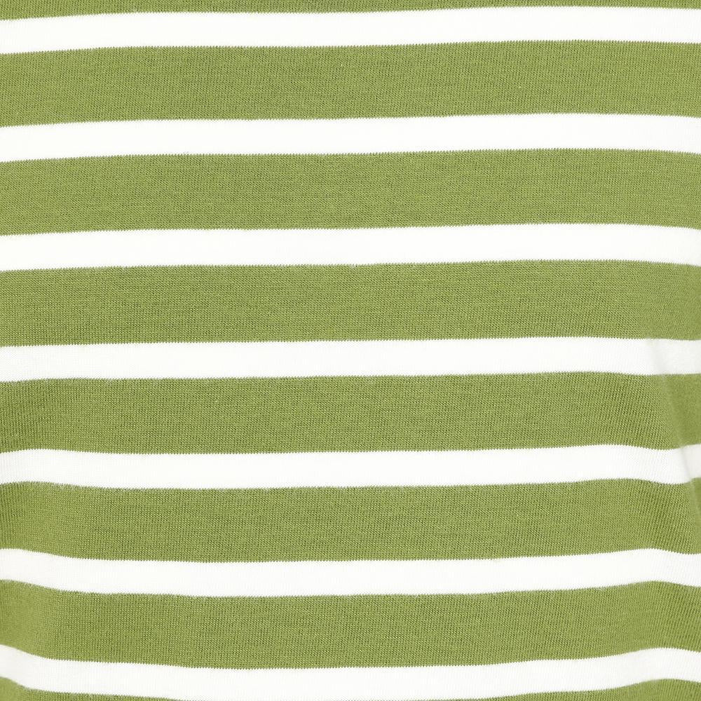 Green - Side - Lazy Jacks Womens-Ladies Striped Breton Top