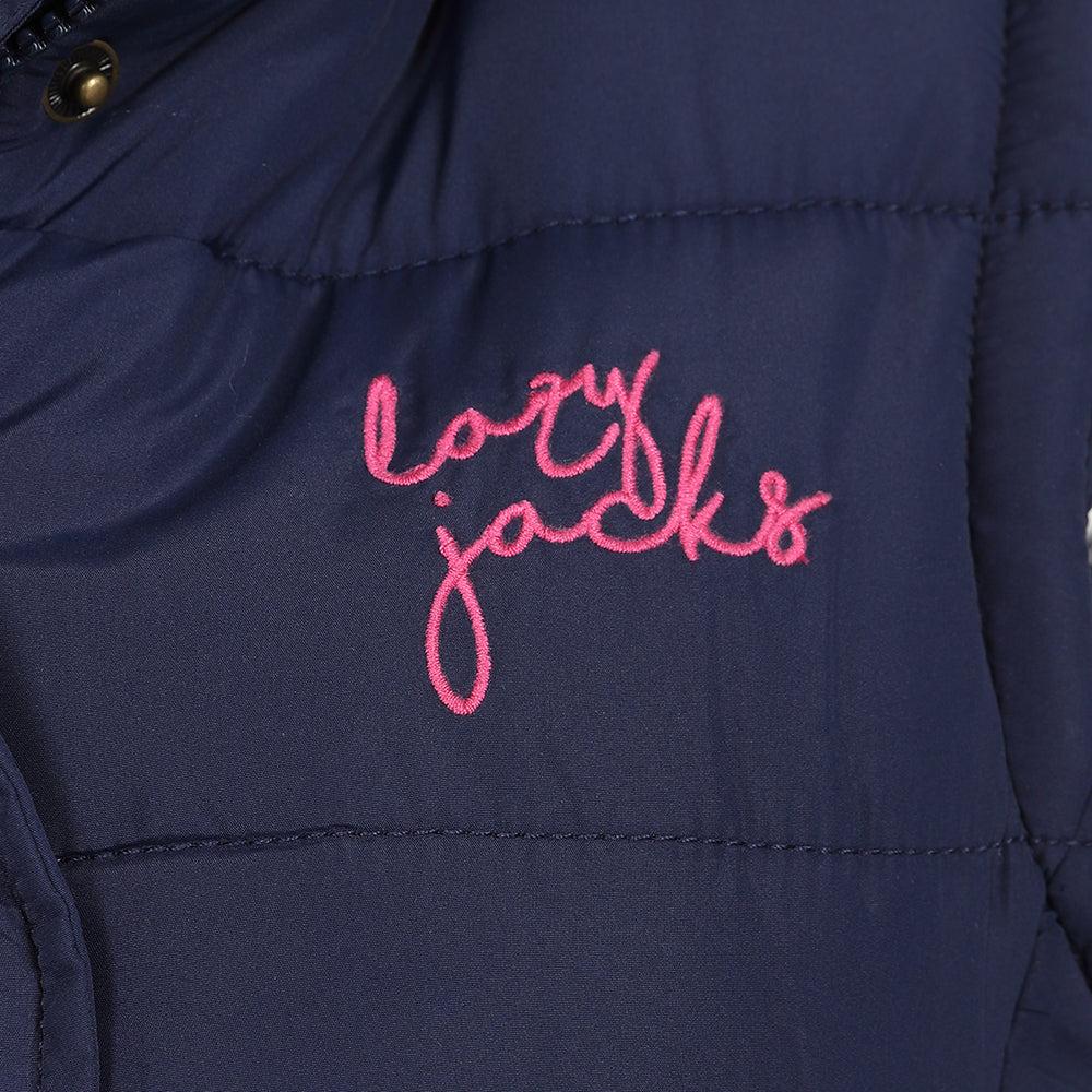 Marine - Side - Lazy Jacks Womens-Ladies Contrast Lining Gilet