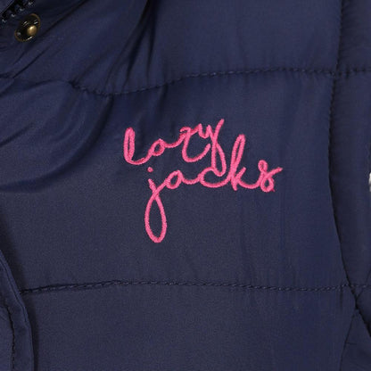 Marine - Side - Lazy Jacks Womens-Ladies Contrast Lining Gilet