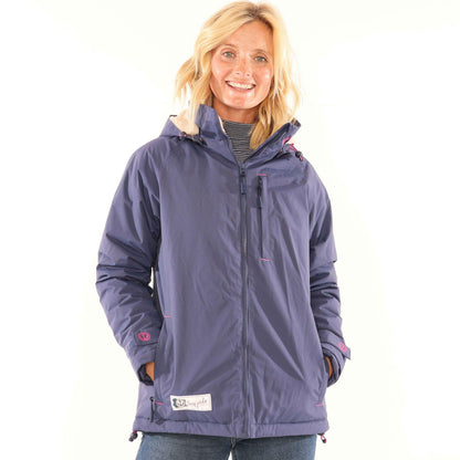 Marine - Back - Lazy Jacks Womens-Ladies Snug Fit Fleece Jacket