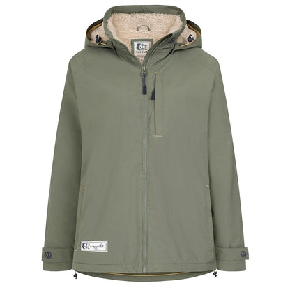 Khaki Green - Front - Lazy Jacks Womens-Ladies Snug Fit Fleece Jacket