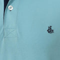 Spearmint Blue-Spearmint Blue - Back - Lazy Jacks Mens Embroidered Polo Shirt