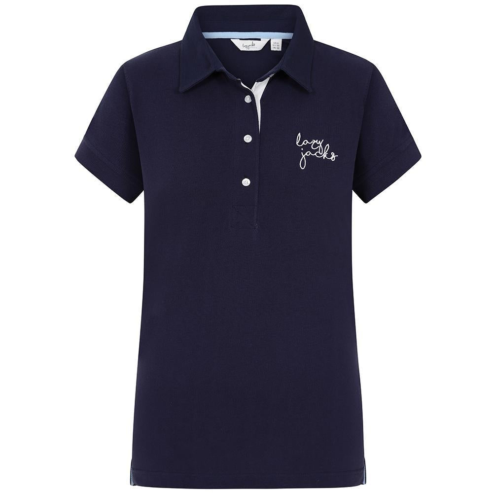 Twilight - Front - Lazy Jacks Womens-Ladies Embroidered Logo Polo Shirt