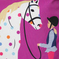 Purple - Side - Lazy Jacks Pony Cosmetic Bag
