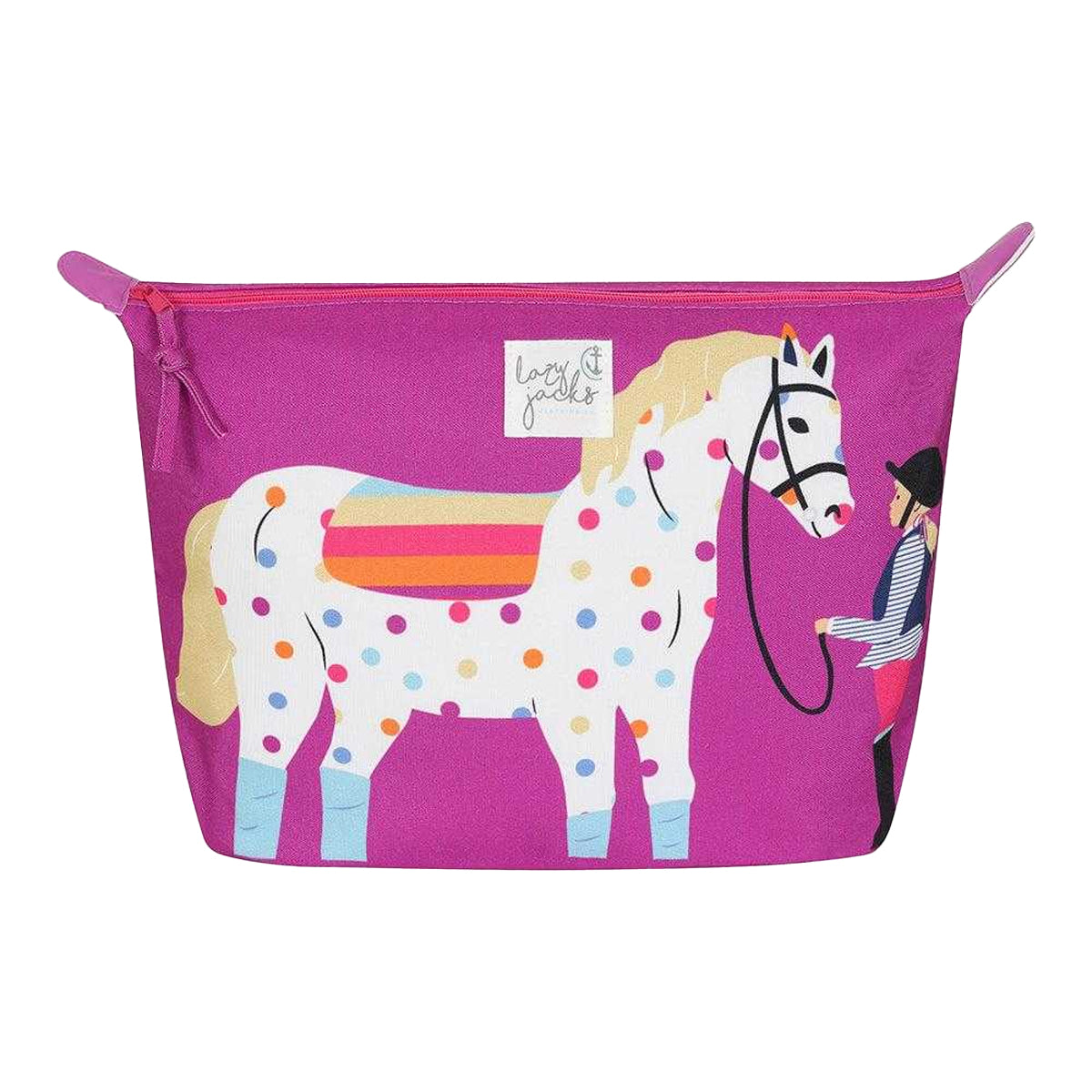 Purple - Front - Lazy Jacks Pony Cosmetic Bag