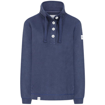 Navy-Navy - Front - Lazy Jacks Womens-Ladies Snug Fit Fleece Top