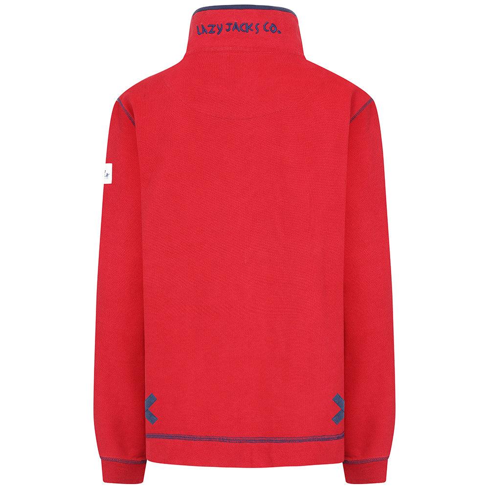 Red - Lifestyle - Lazy Jacks Womens-Ladies Snug Fit Fleece Top