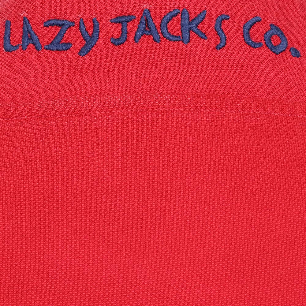 Red - Pack Shot - Lazy Jacks Womens-Ladies Snug Fit Fleece Top