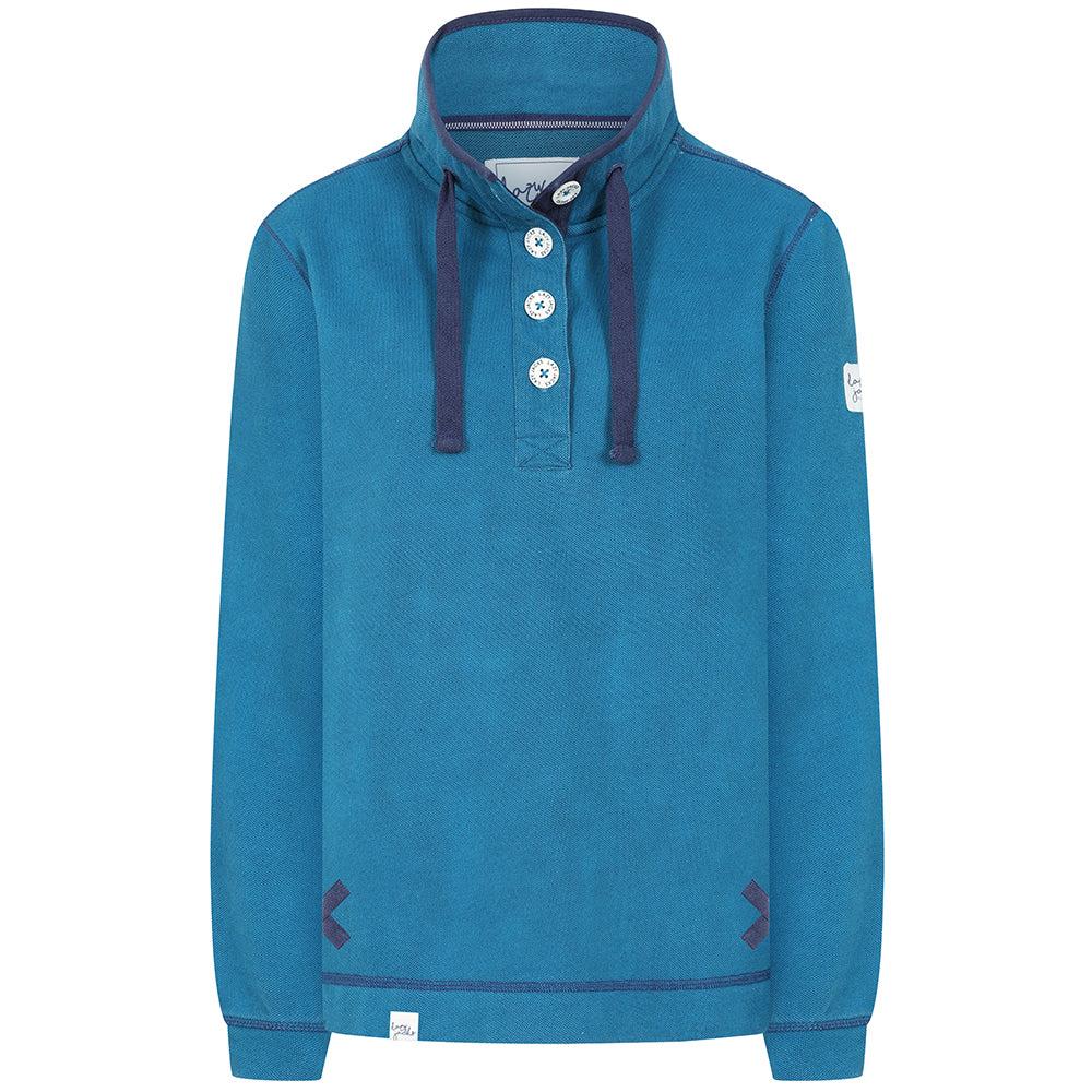 Teal - Front - Lazy Jacks Womens-Ladies Snug Fit Fleece Top