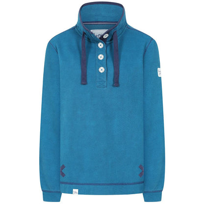 Teal - Front - Lazy Jacks Womens-Ladies Snug Fit Fleece Top