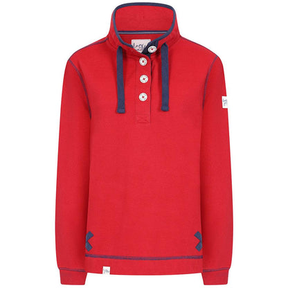 Red - Front - Lazy Jacks Womens-Ladies Snug Fit Fleece Top