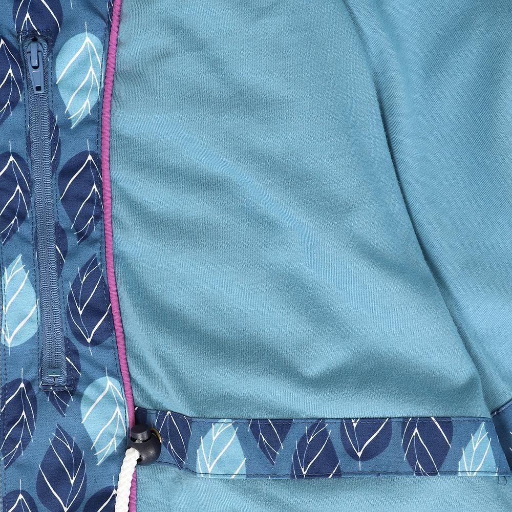 Autumn - Close up - Lazy Jacks Womens-Ladies Printed Long Waterproof Jacket