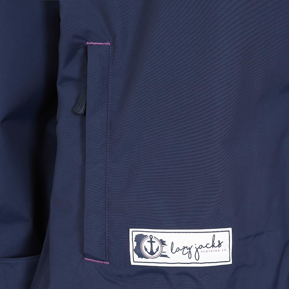 Marine - Side - Lazy Jacks Womens-Ladies Waterproof Jacket