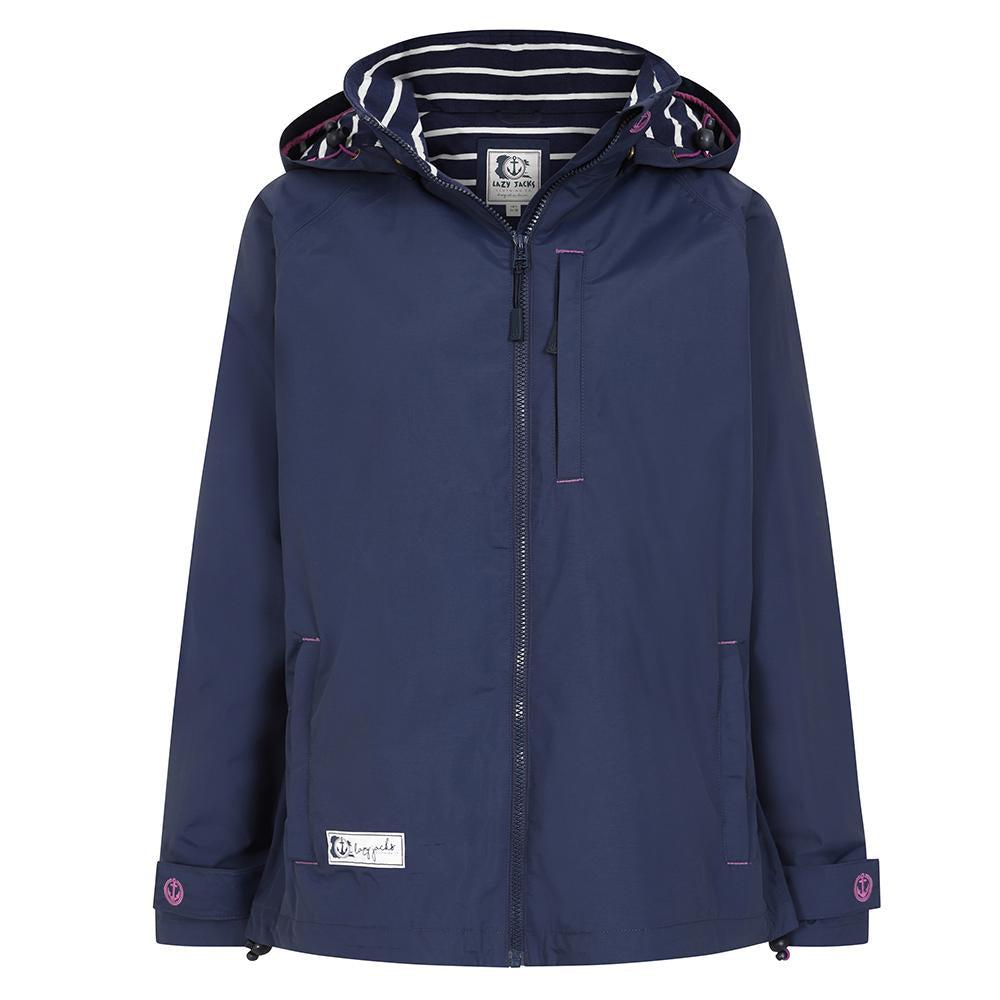 Marine - Front - Lazy Jacks Womens-Ladies Waterproof Jacket