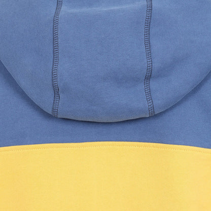 Navy-Green-Yellow - Lifestyle - Lazy Jacks Mens Contrast Panel Full Zip Hoodie