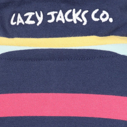 Multicoloured - Lifestyle - Lazy Jacks Girls Twilight Twilight Quarter Zip Sweatshirt