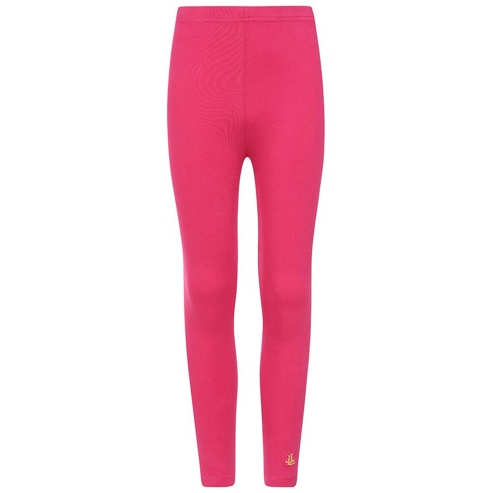 Pink - Front - Lazy Jacks Womens-Ladies Jersey Leggings