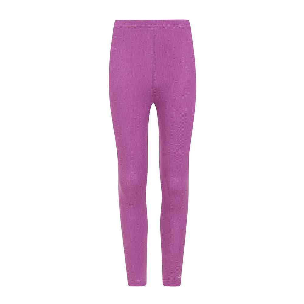Purple-Purple - Front - Lazy Jacks Womens-Ladies Jersey Leggings
