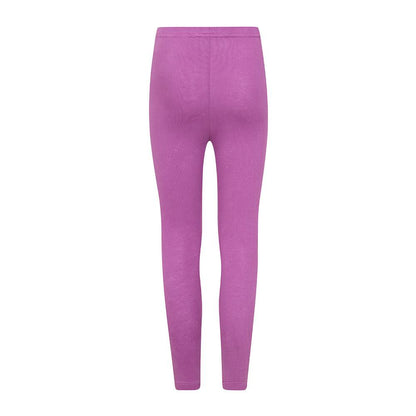 Purple-Purple - Back - Lazy Jacks Womens-Ladies Jersey Leggings