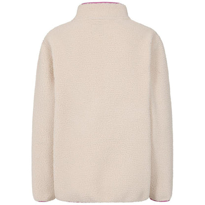 Oatmeal - Lifestyle - Lazy Jacks Womens-Ladies Sherpa Fleece Half Zip Sweatshirt