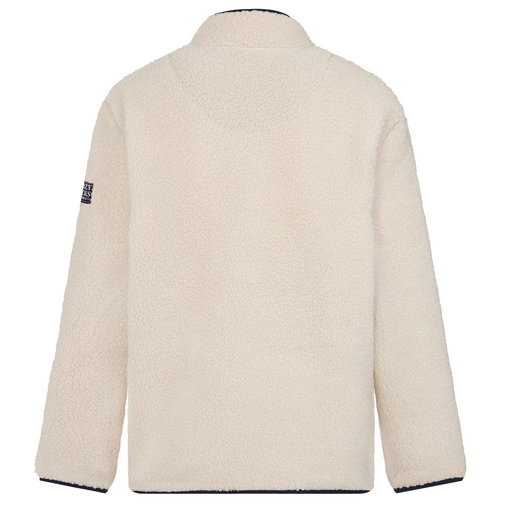 Oatmeal - Lifestyle - Lazy Jacks Mens Sherpa Fleece Half Zip Sweatshirt
