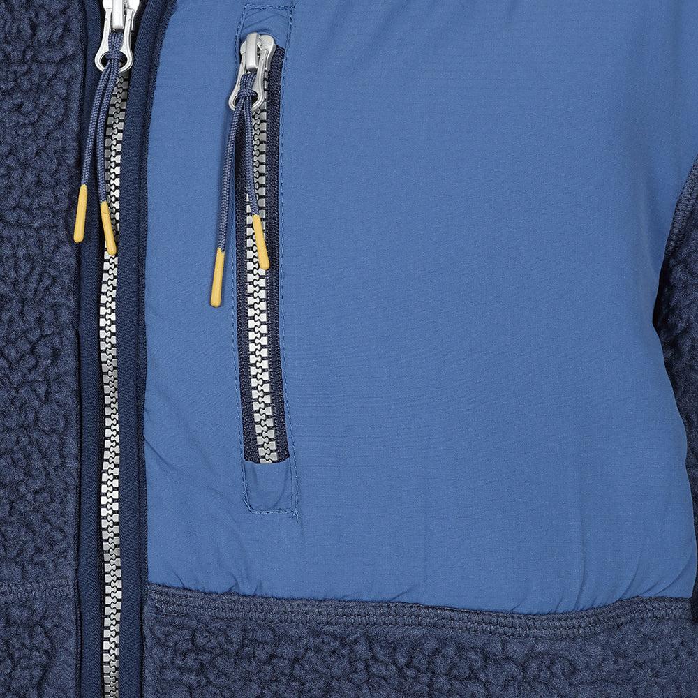 Marine - Back - Lazy Jacks Mens Sherpa Fleece Full Zip Fleece Jacket