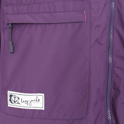 Loganberry - Back - Lazy Jacks Womens-Ladies Long Waterproof Jacket