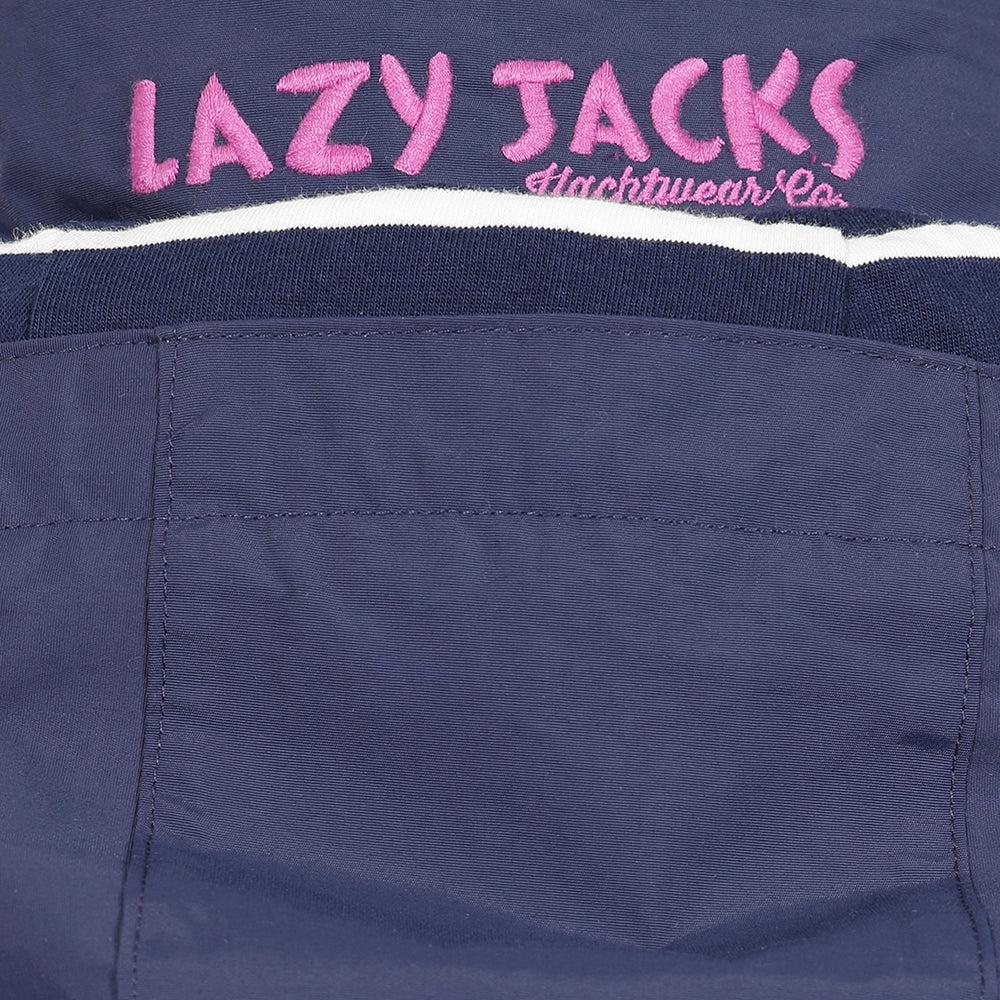 Marine - Pack Shot - Lazy Jacks Womens-Ladies Long Waterproof Jacket
