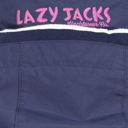 Marine - Pack Shot - Lazy Jacks Womens-Ladies Long Waterproof Jacket