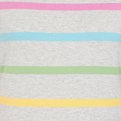 Multicoloured - Side - Lazy Jacks Womens-Ladies Stripe Long-Sleeved T-Shirt