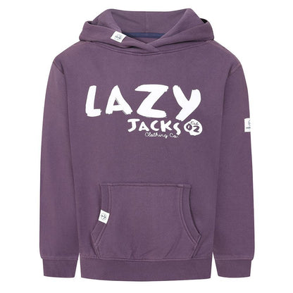 Grape - Front - Lazy Jacks Childrens-Kids Established Hoodie