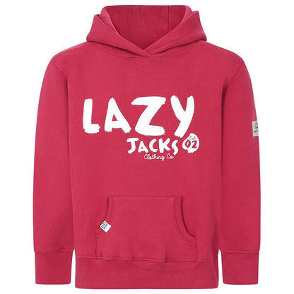 Crimson - Front - Lazy Jacks Childrens-Kids Established Hoodie