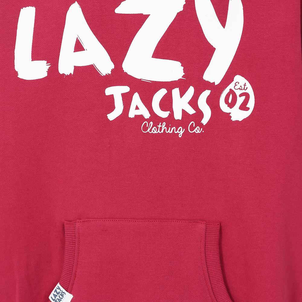 Crimson - Side - Lazy Jacks Childrens-Kids Established Hoodie