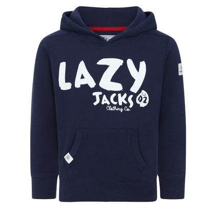 Marine - Front - Lazy Jacks Childrens-Kids Established Hoodie