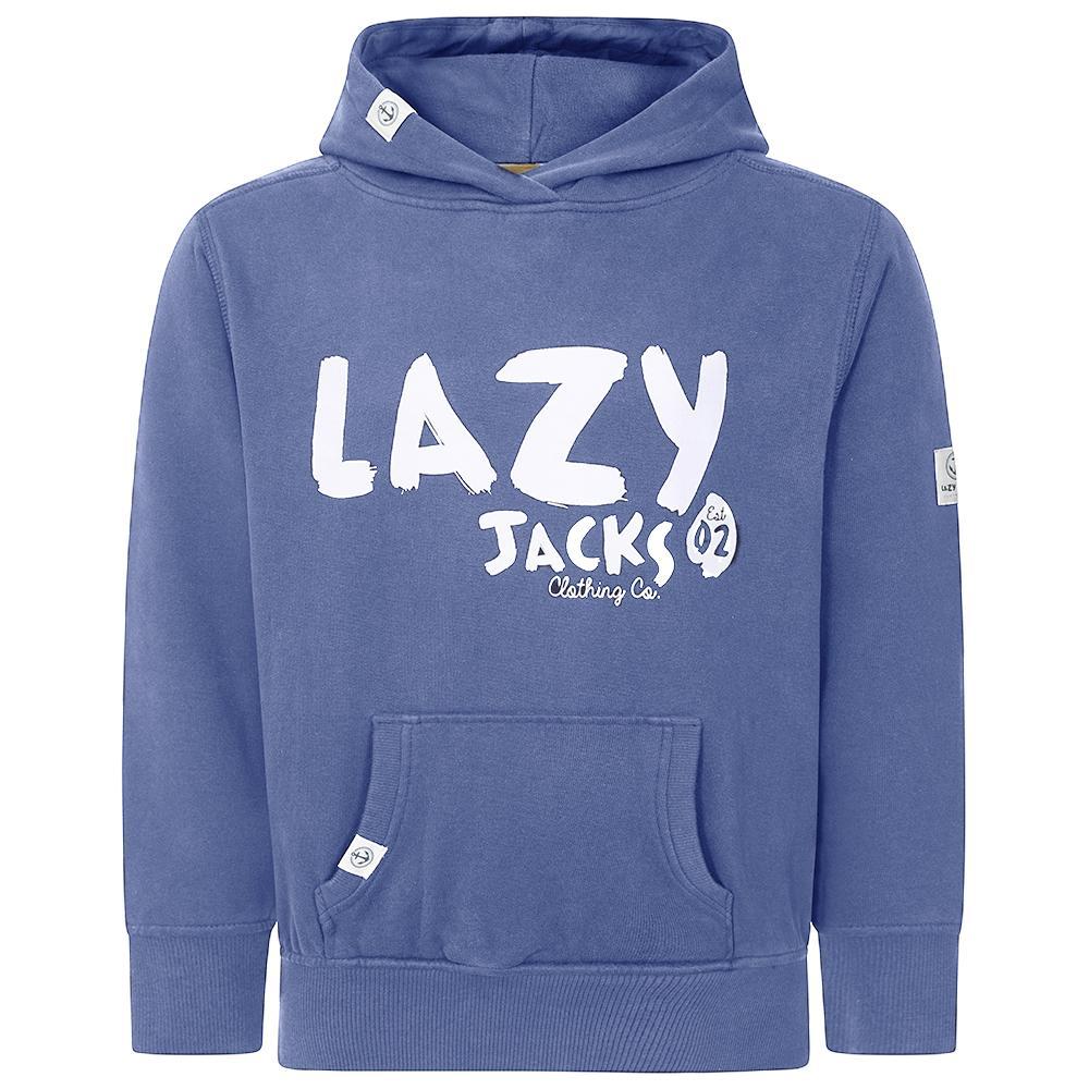 Denim - Front - Lazy Jacks Childrens-Kids Established Hoodie
